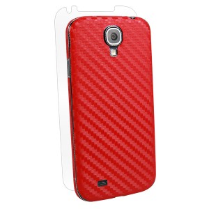 ������ ������� � ��������� ����-������� Carbon Fiber Armor Full Body (Red) ��� Samsung Galaxy S 4